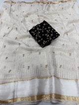 Surabhi- Viscose Georgette weaving checks saree