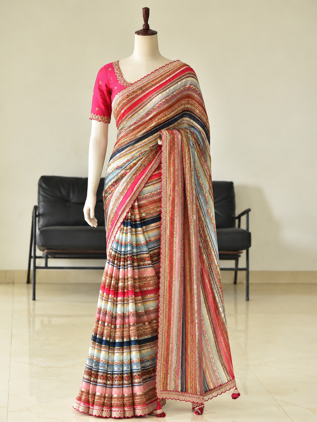 Laya celebrity inspired saree