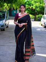 Narayanpeta Mercerised Cotton temple boarder