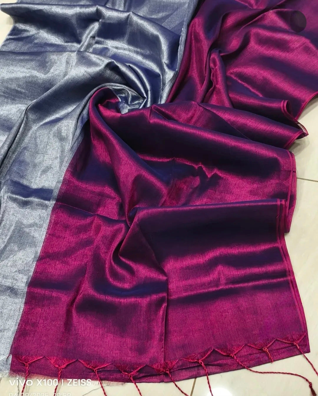 Mul tissue saree