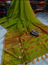 Kerala style gold tissue saree