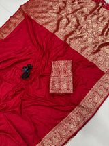 Kanjivaram style soft silk saree