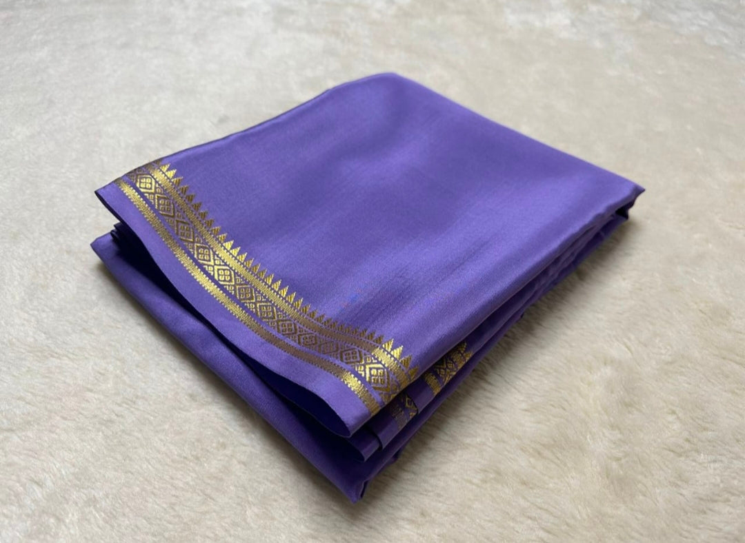 Semi Mysore silk temple boarder