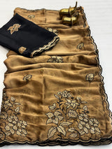 Rangoli silk heavy work saree