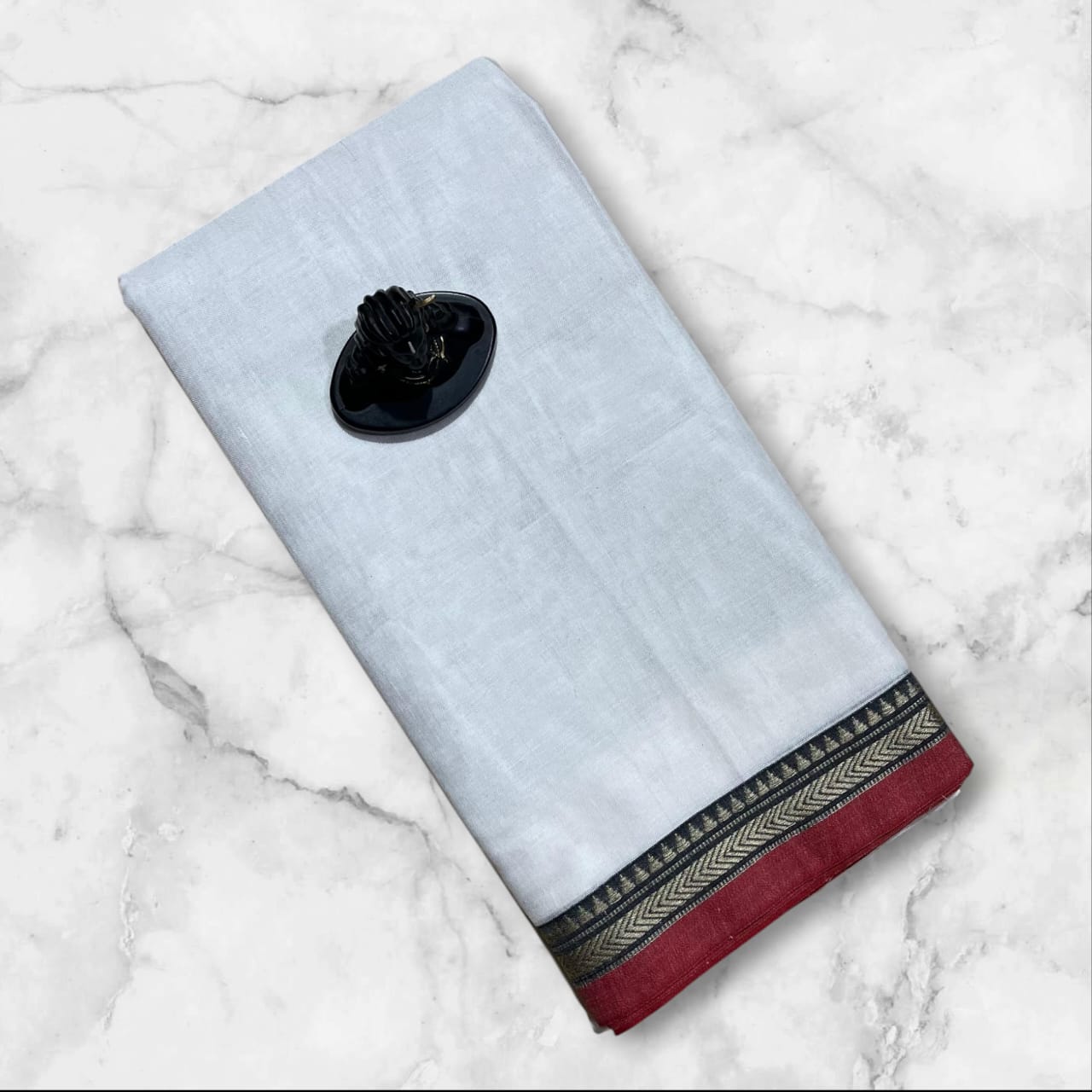 Narayanpeta Mercerised Cotton temple boarder