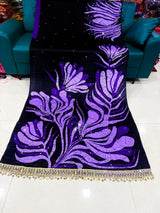 Gajji silk mirror boarder saree