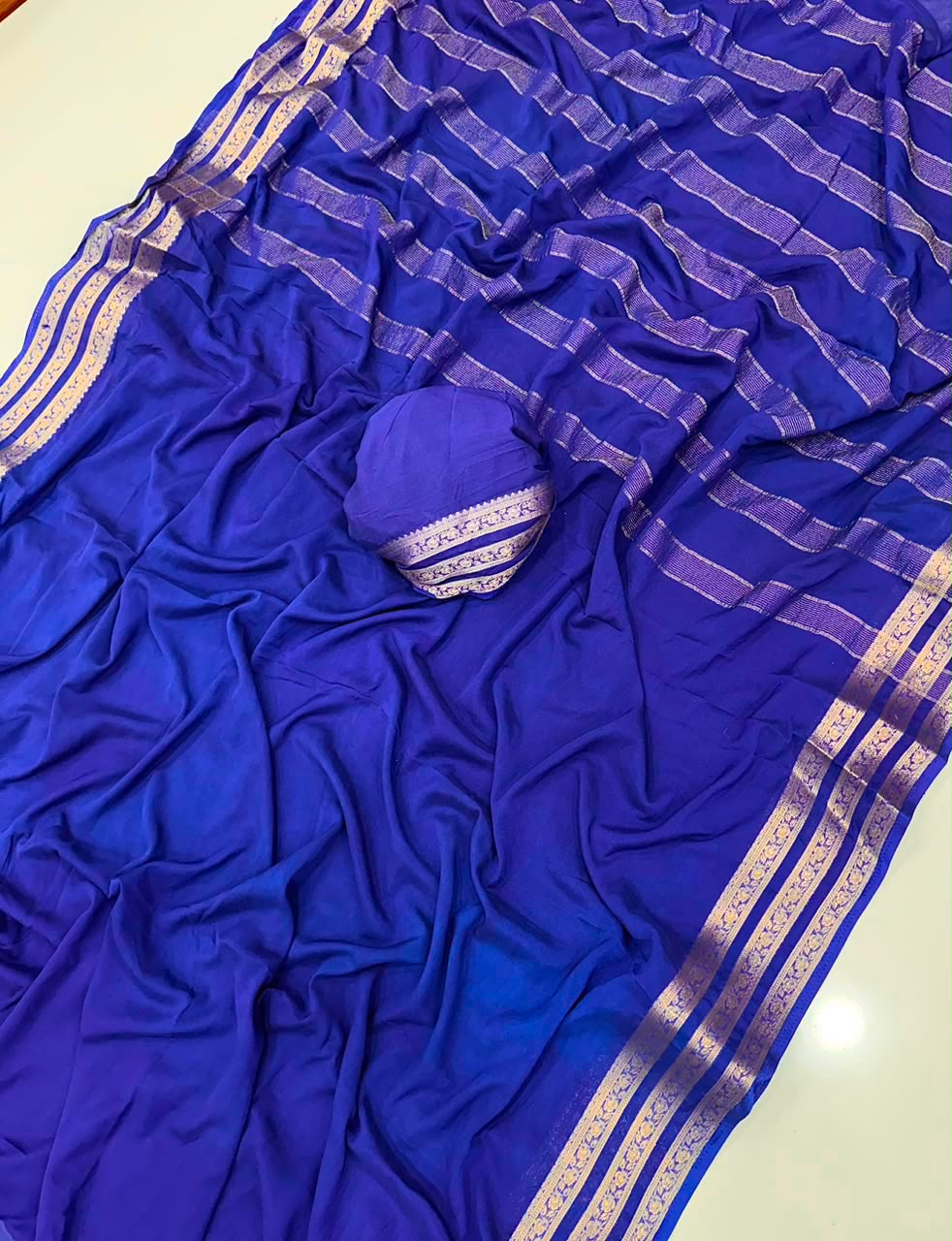 Premium Mysore crepe silk saree