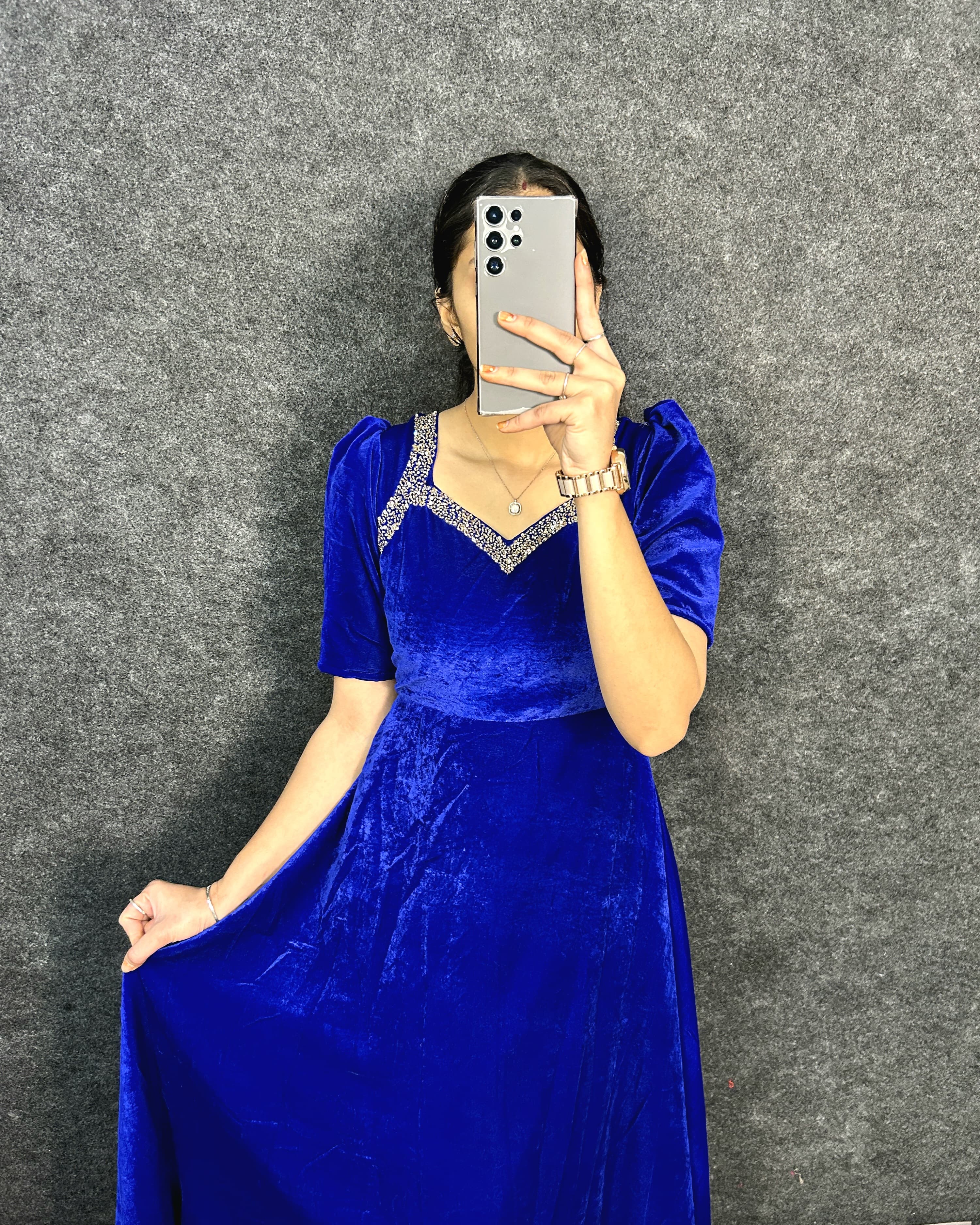 Velvet frocks