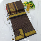 Kalyani pattu cotton checks saree