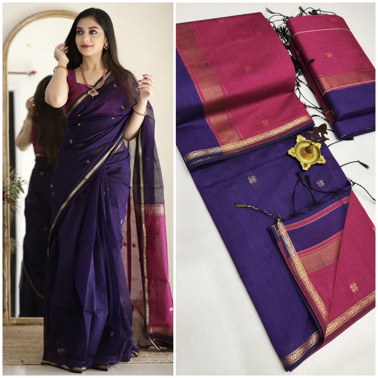 Maheswari Silk Cotton Saree