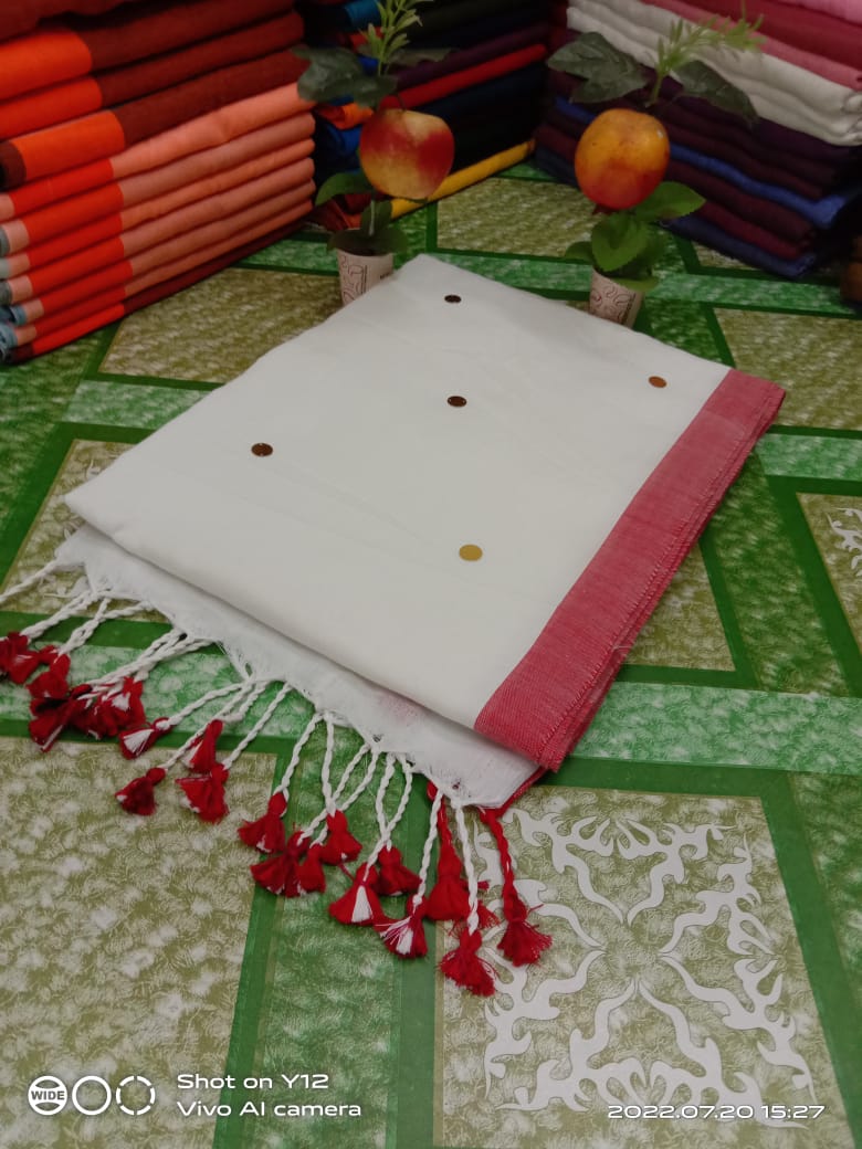 Khadi cotton gini work saree