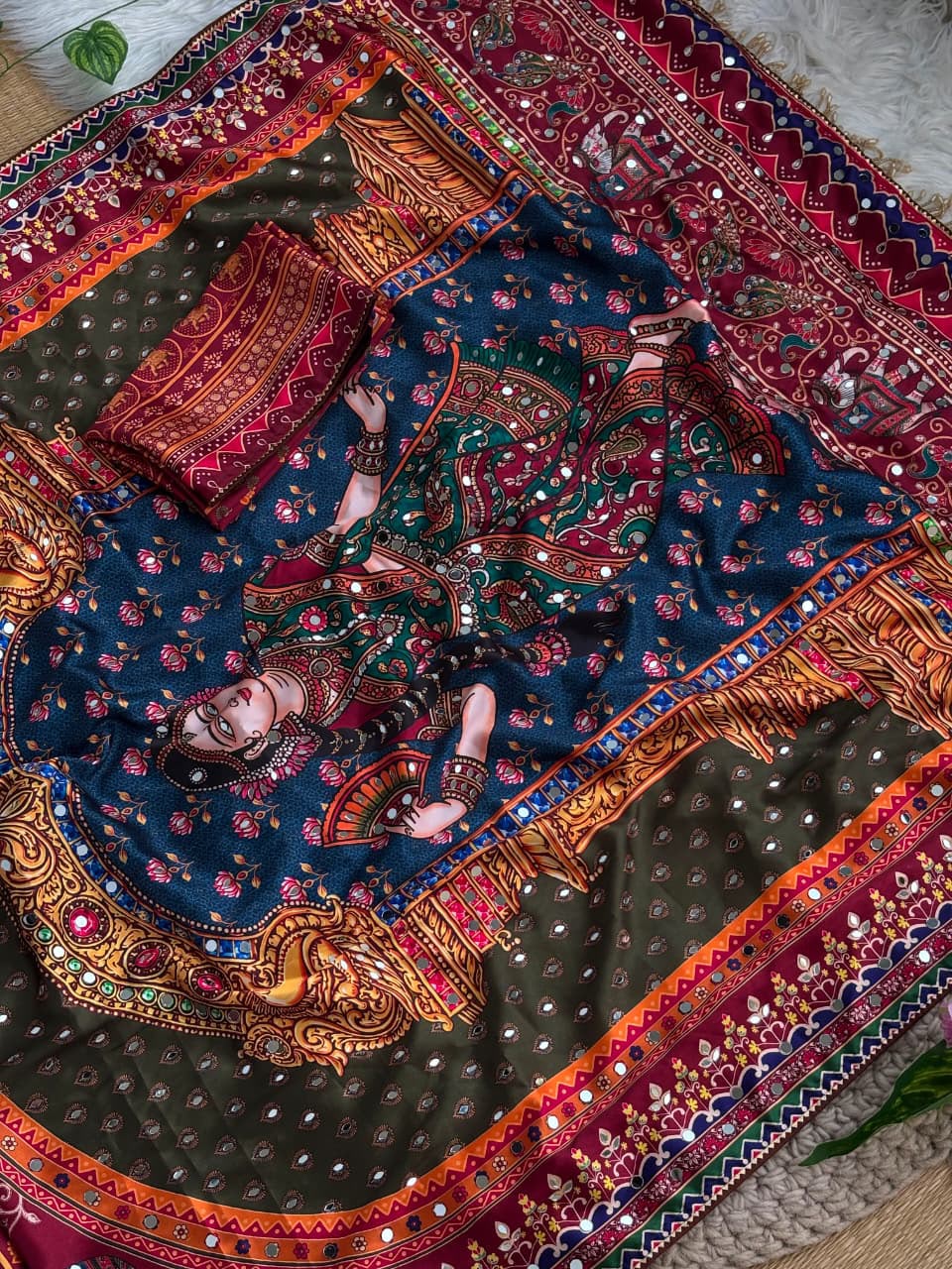 Rashmika inspired beautiful party wear saree