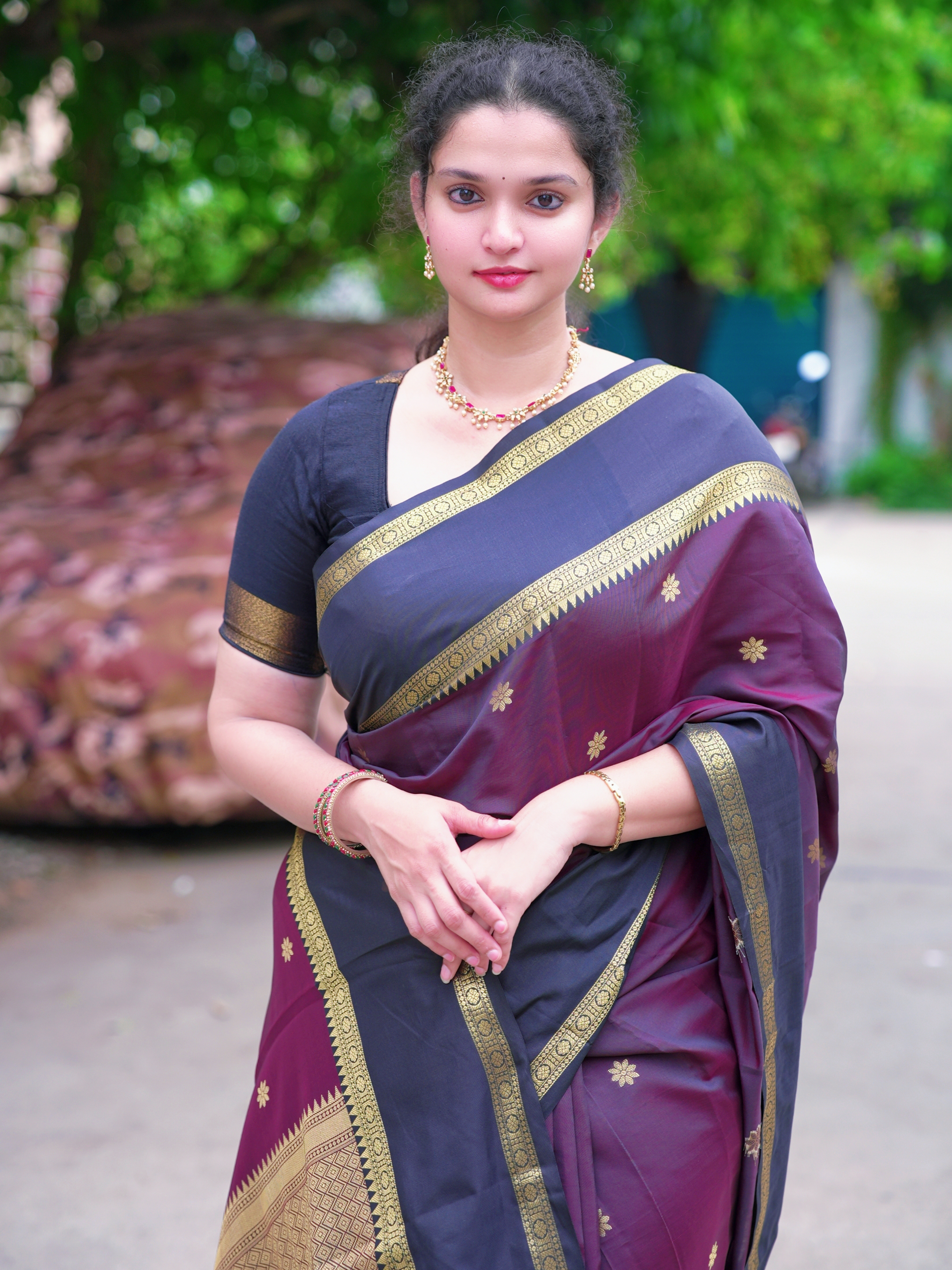 Banarasi mashroom soft silk pattu saree