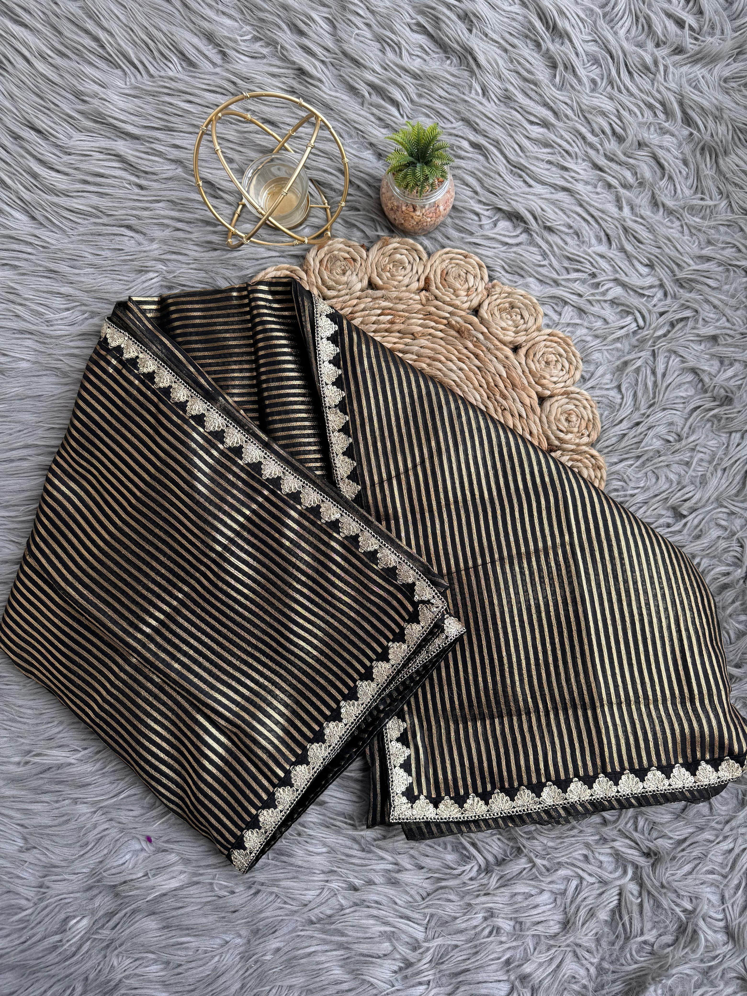 Trisha inspired soft oraganza saree
