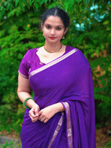 Pure chinnon soft saree