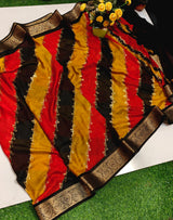 Marshmallow Matte Georgette Rangkat Saree