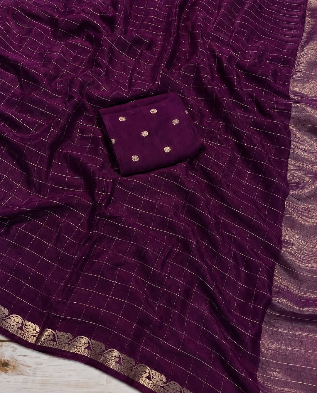 Viscose chinnon saree