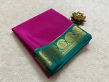 Mysore silk contrast budget friendly saree