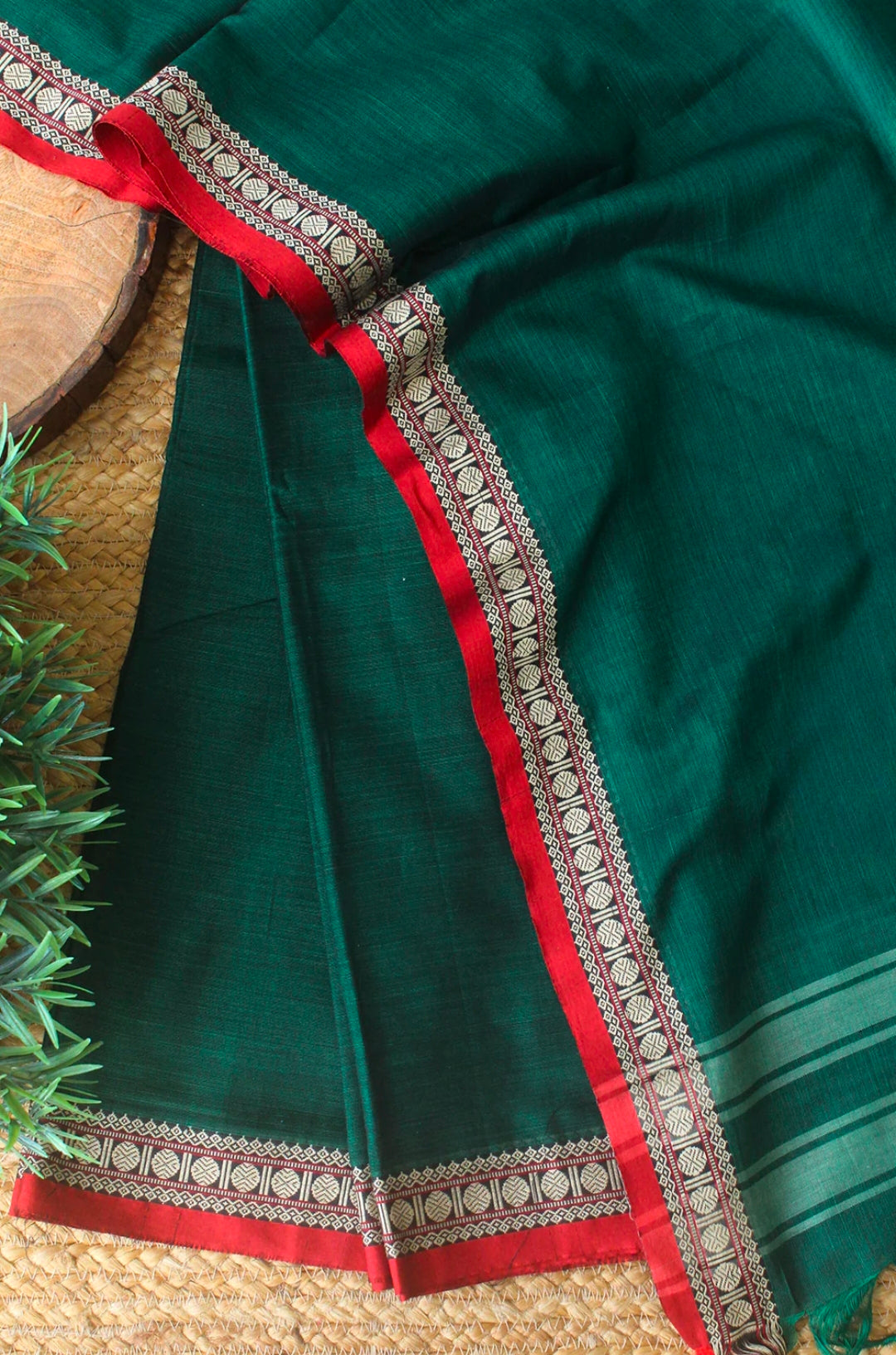 Narayanpeta Handloom Rudraksha boarder Dress material