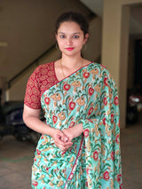 Pure butter georgette saree