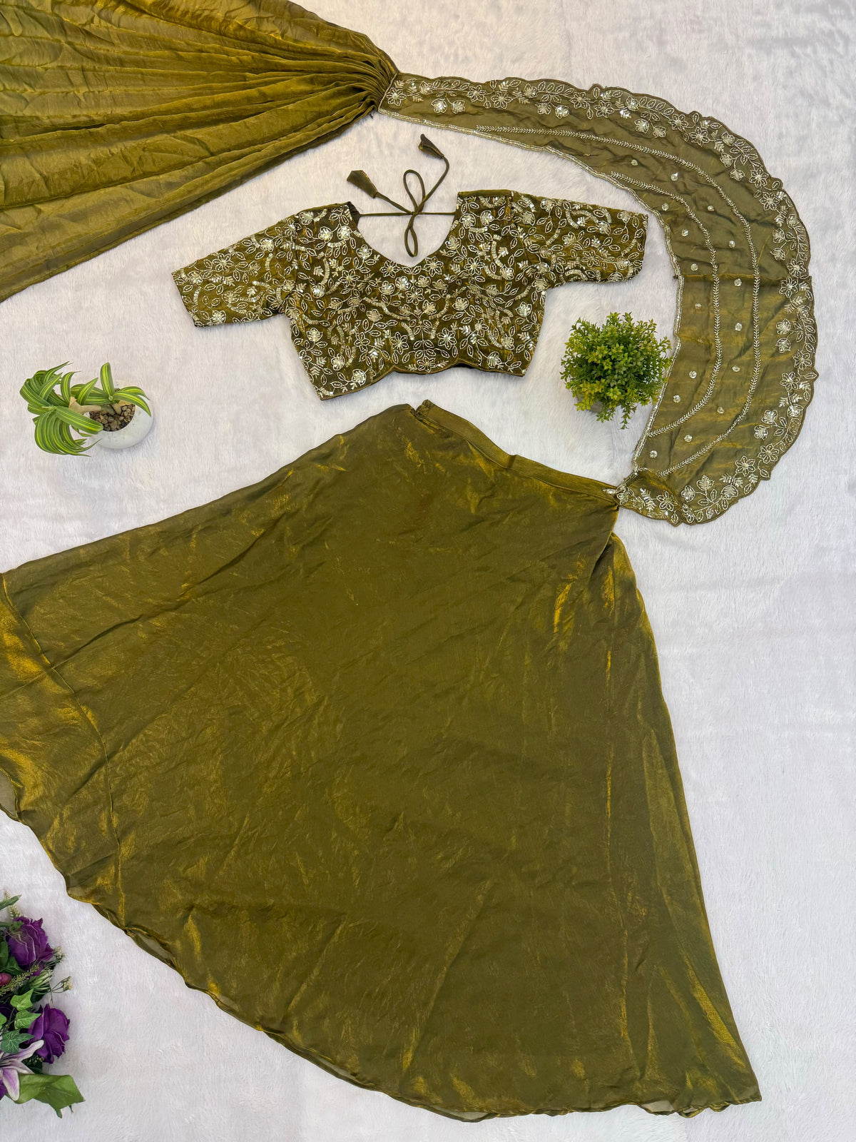 Ready to wear one minute lehanga set
