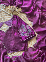 Exclusive space silk party wear saree