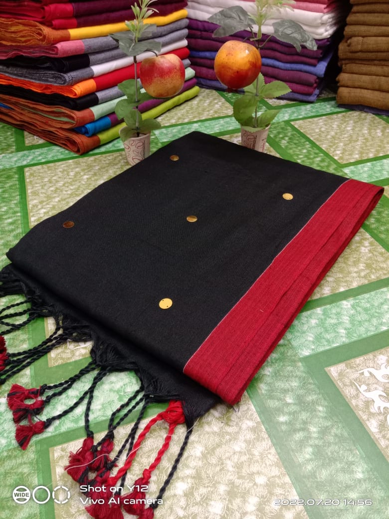 Khadi cotton gini work saree