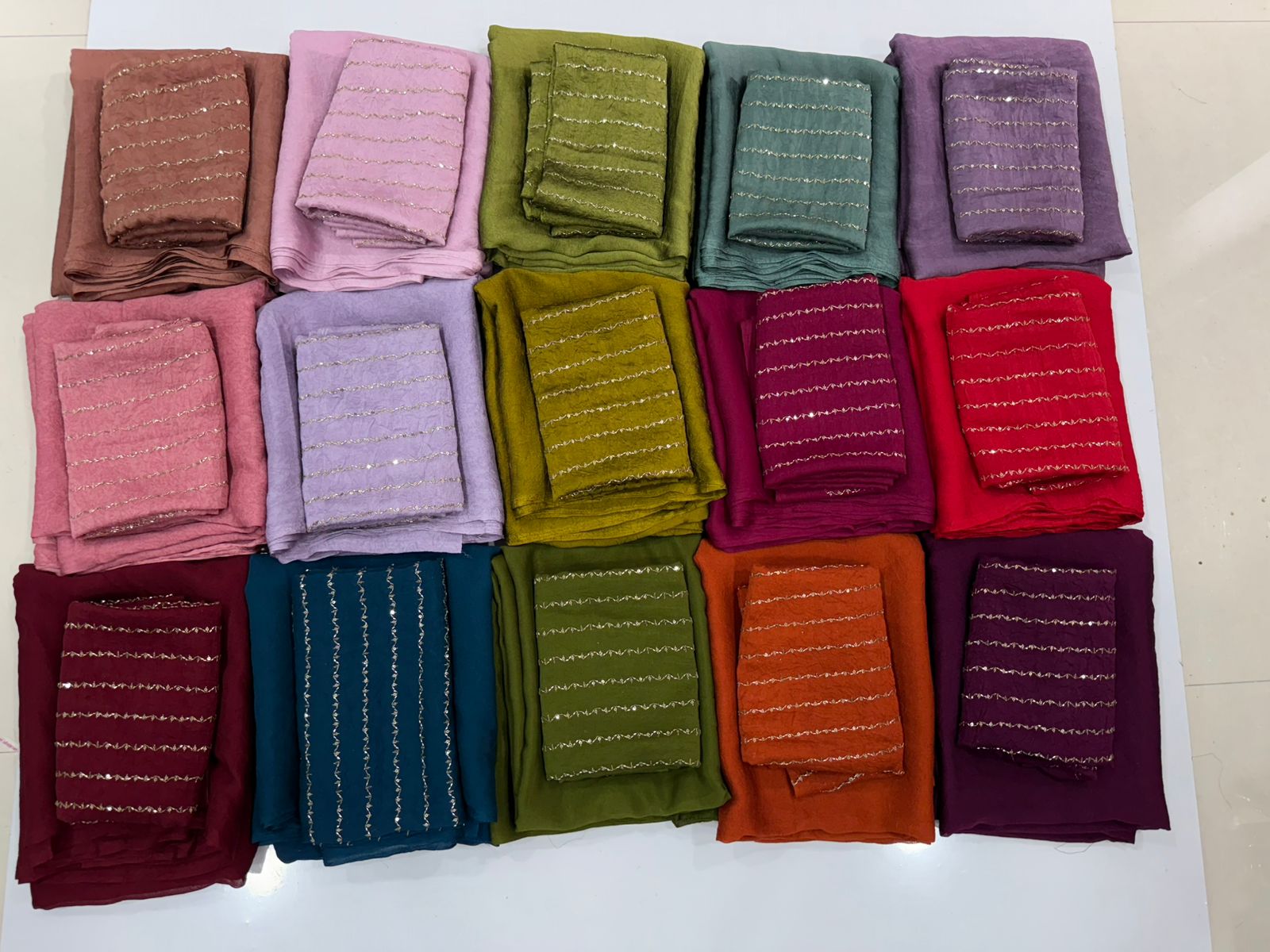 Rangoli crush with katli hand work