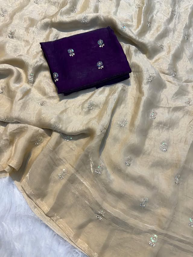 Surabhi- space silk buttis sequence saree
