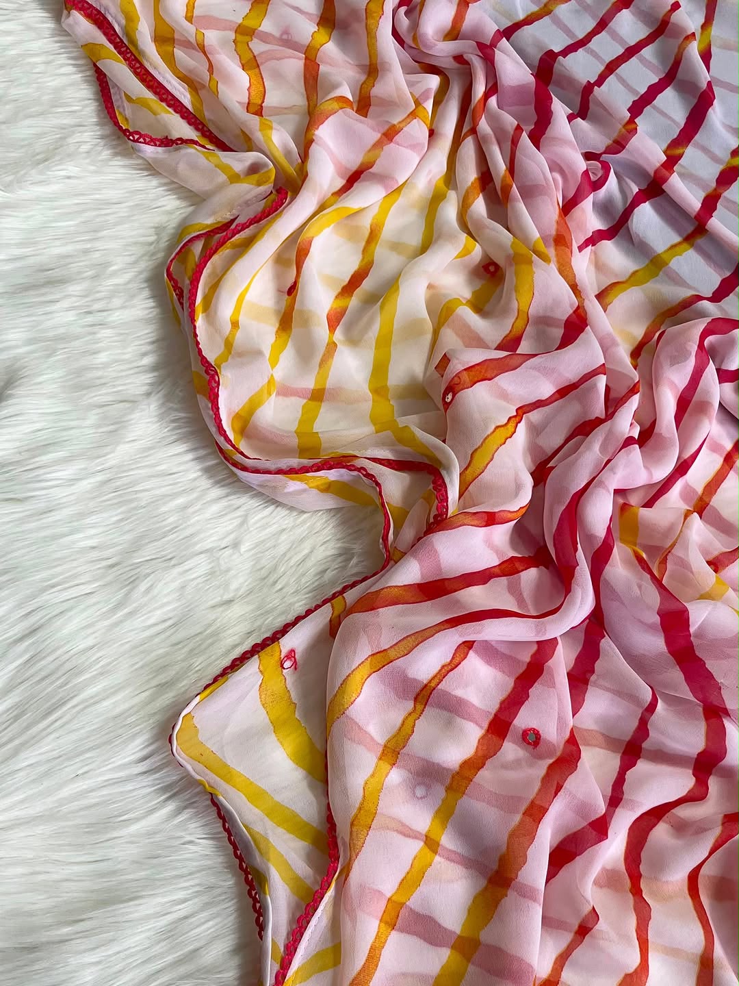 Pure butter georgette saree