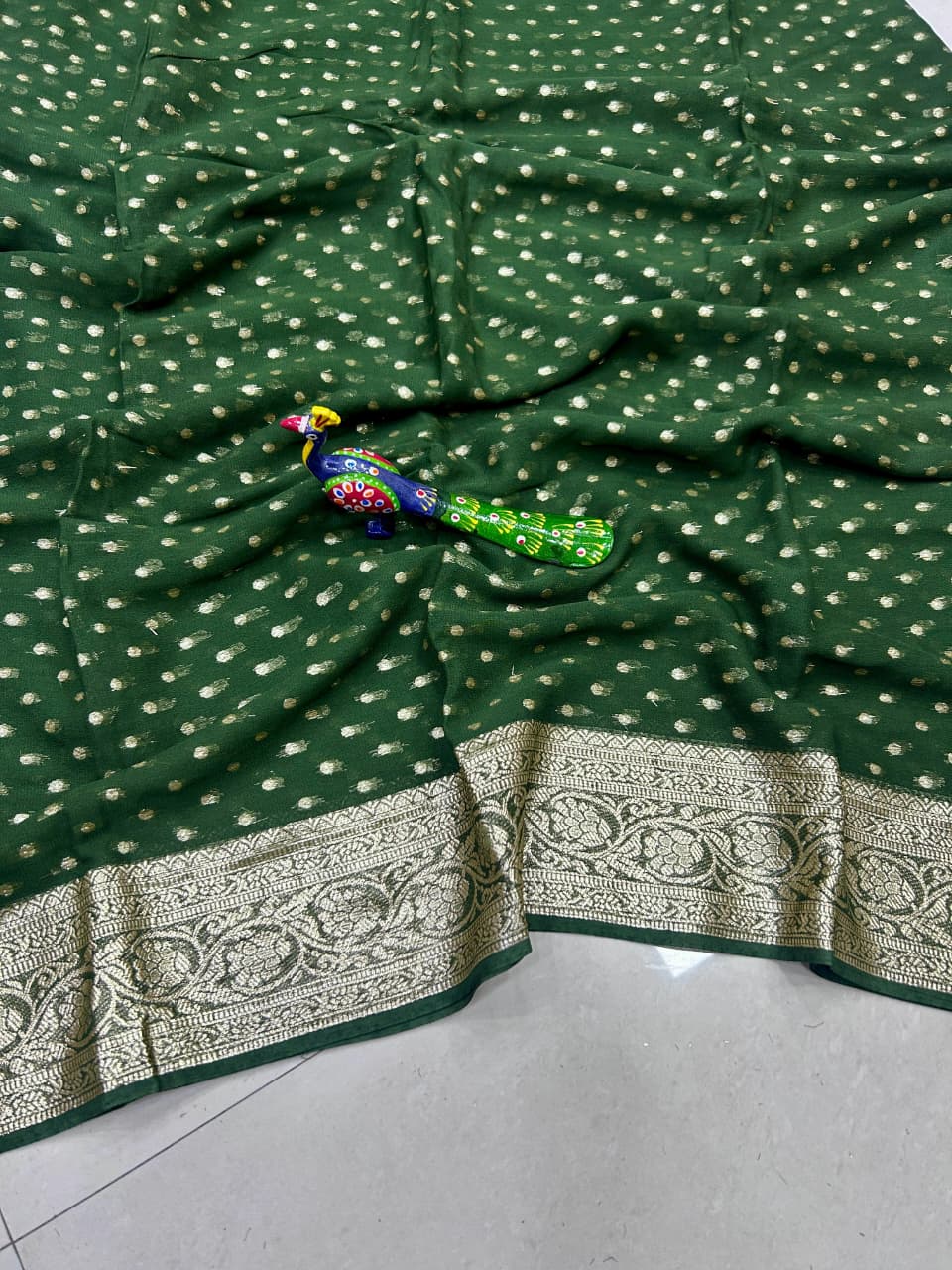 Pure Viscose georgette saree