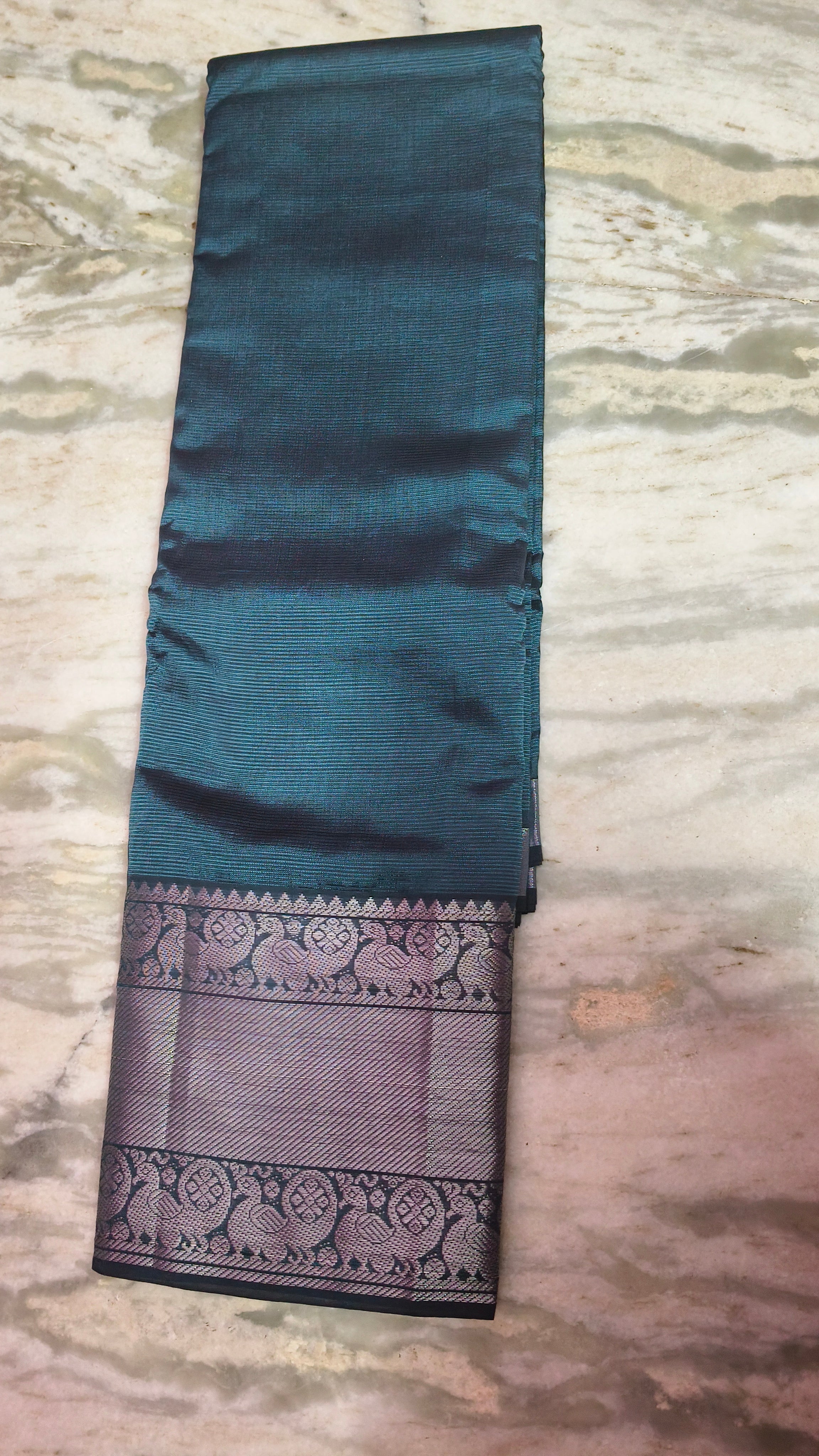 Mangalagiri semi pattu kanchi boarder saree