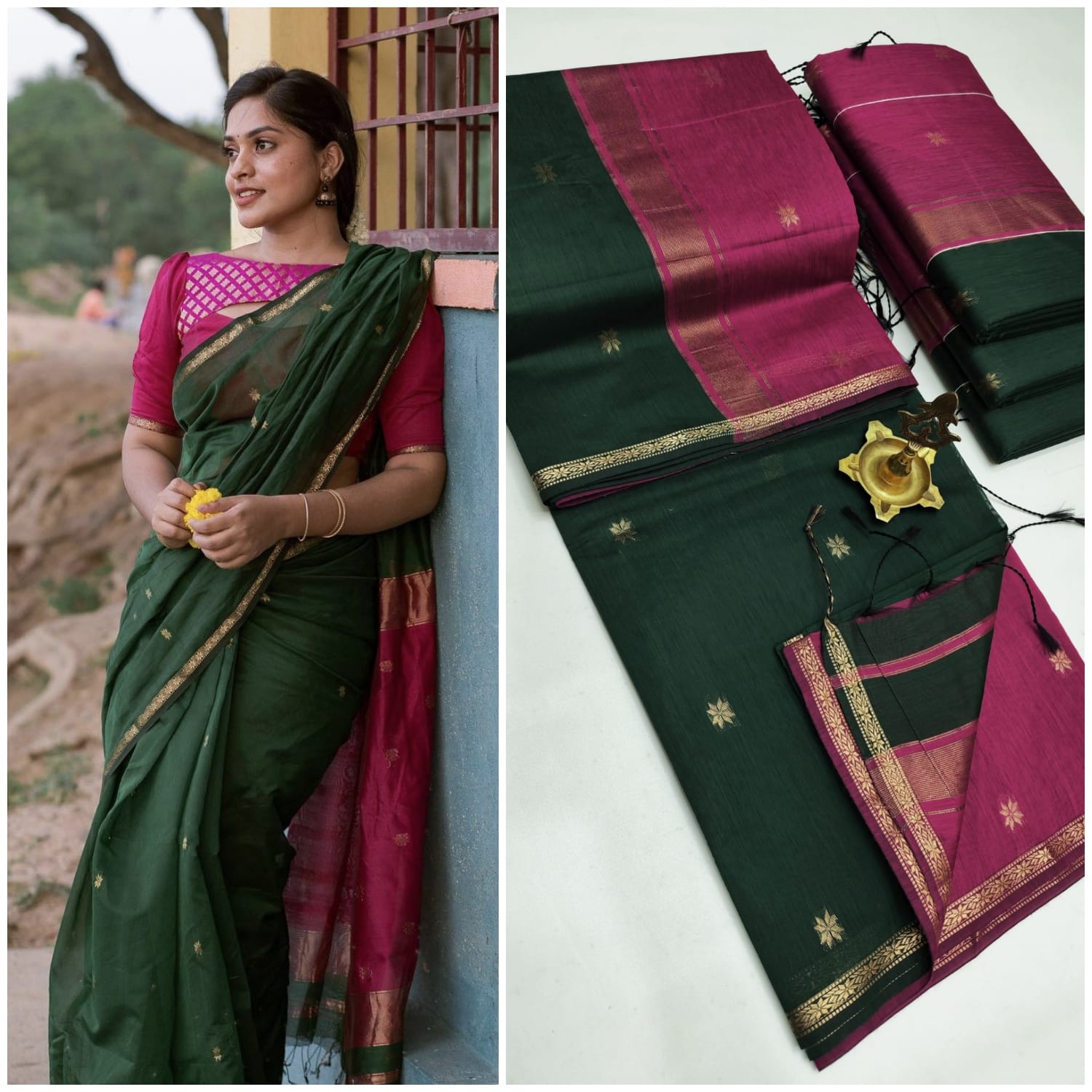 Maheswari Silk Cotton Saree