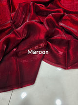Plain Space silk dual tone saree