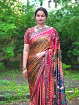 Rashmika inspired beautiful party wear saree