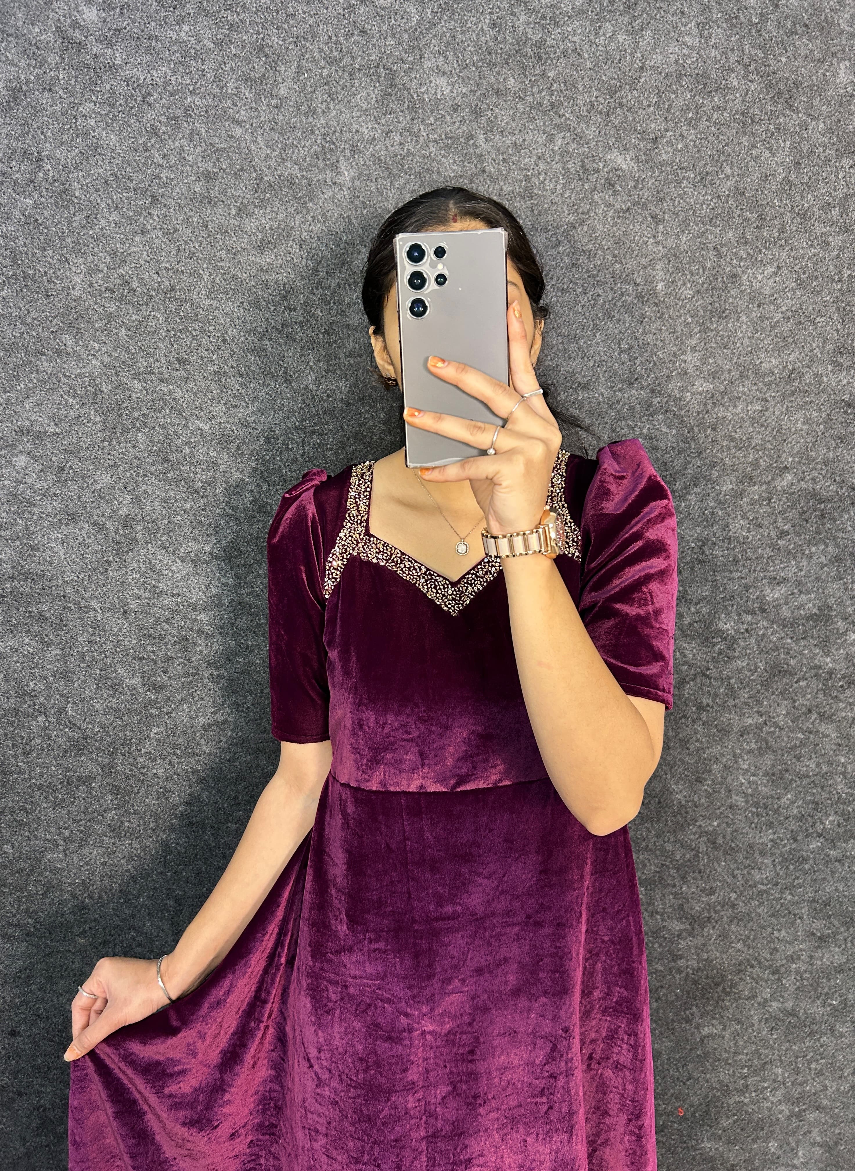 Velvet frocks