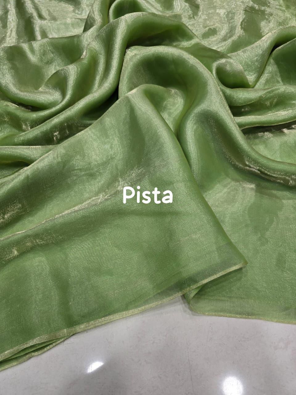 Plain Space silk dual tone saree