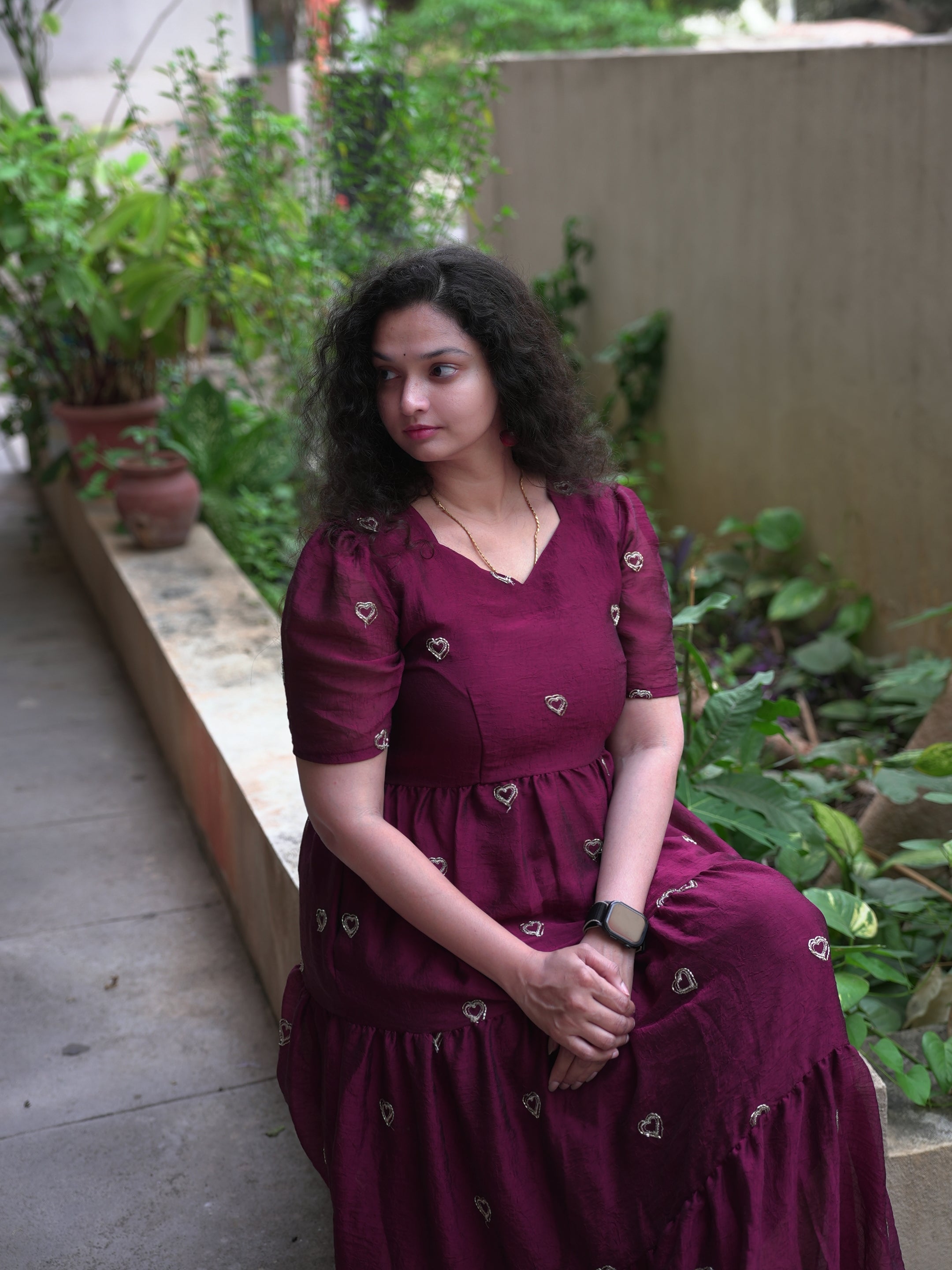 Valentine Heart Midi Dress