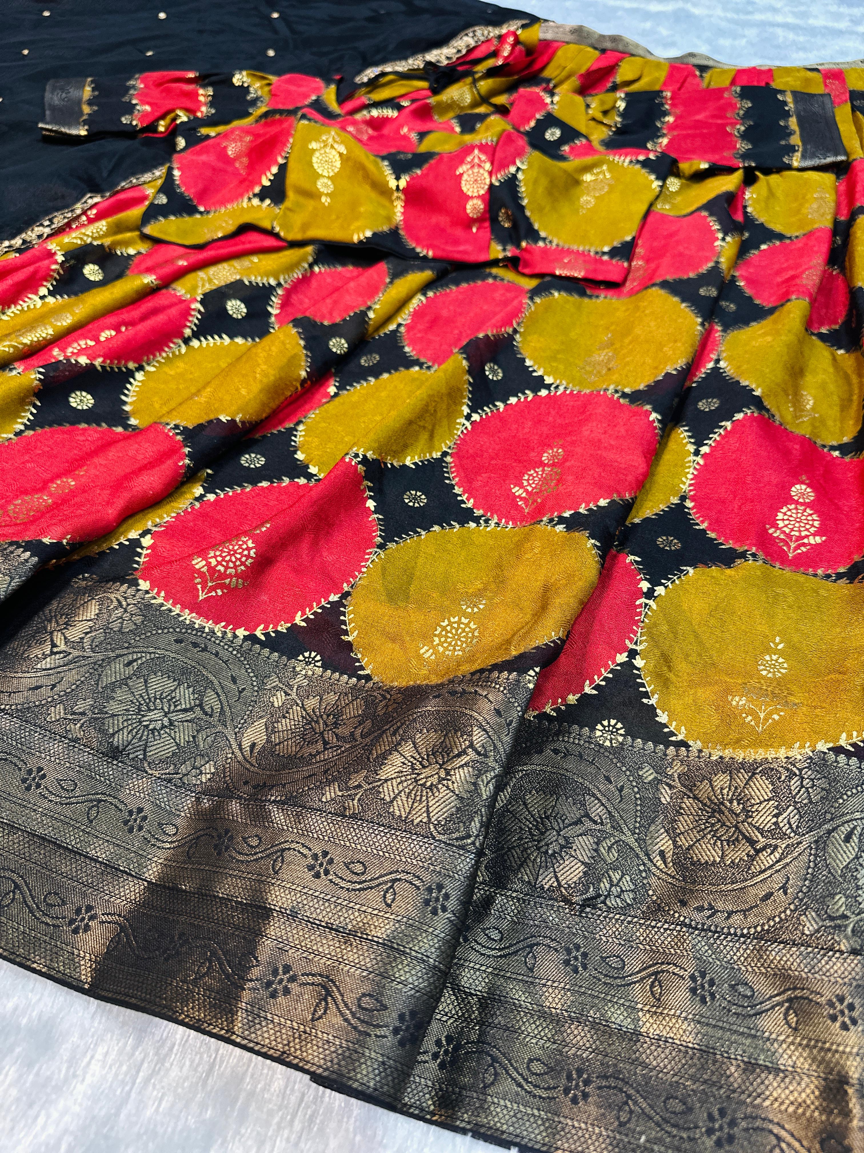 Marshmallow Matte Fully Stitched Half saree
