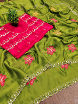 Soft rangoli silk saree