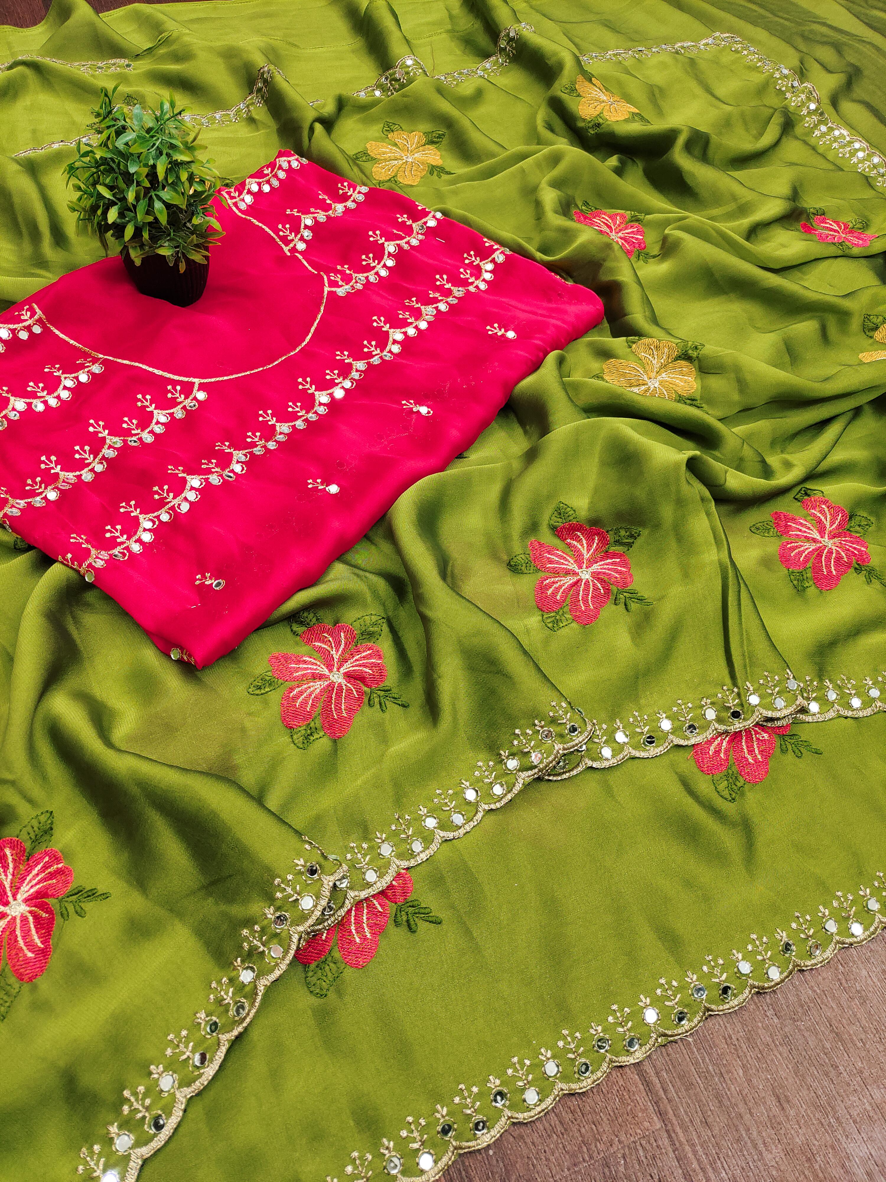 Soft rangoli silk saree