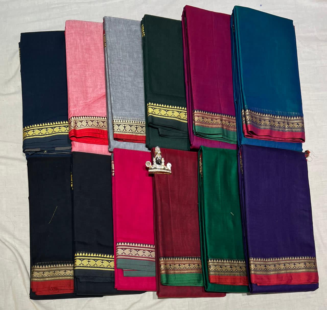 Narayanpeta mango cashew boarder saree