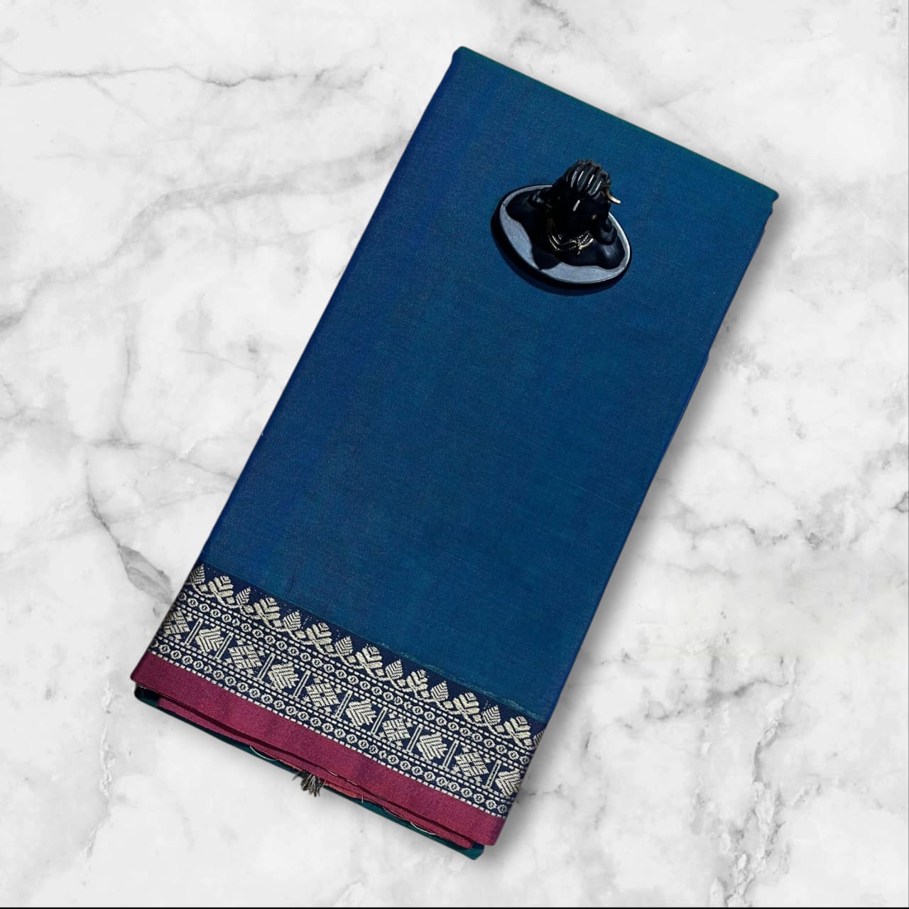 Narayanpeta mercerised cotton saree Rudraksha Sindoor boarder