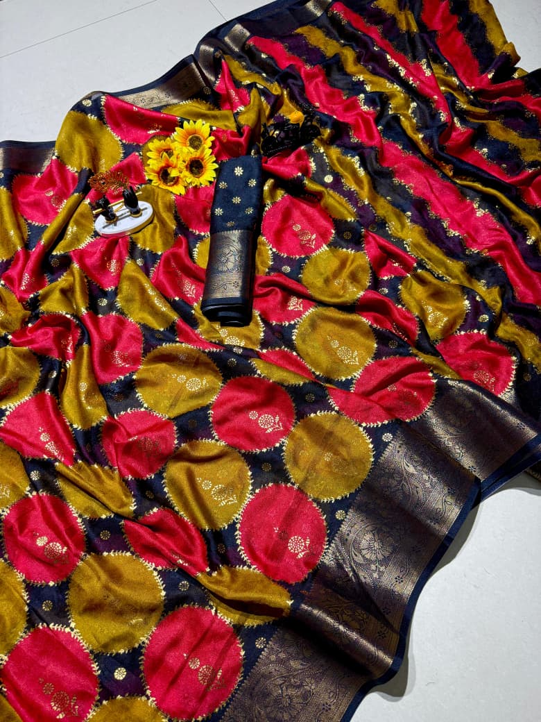 Marshmallow Matte Georgette Rangkat Saree