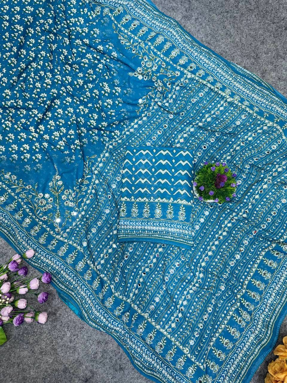 Budget range kareena kapoor inspired ajrak saree