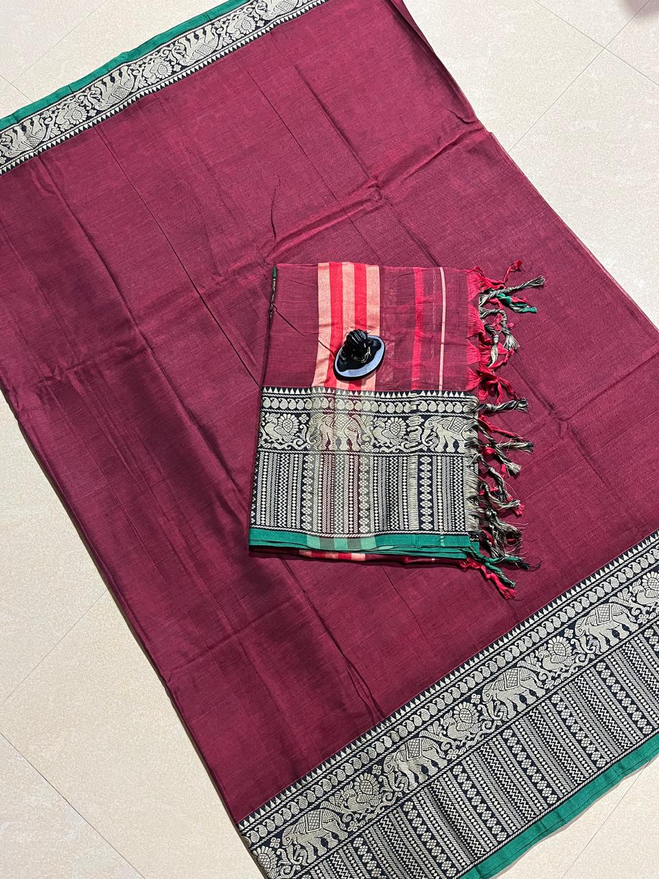 Narayanpeta big boarder dress material