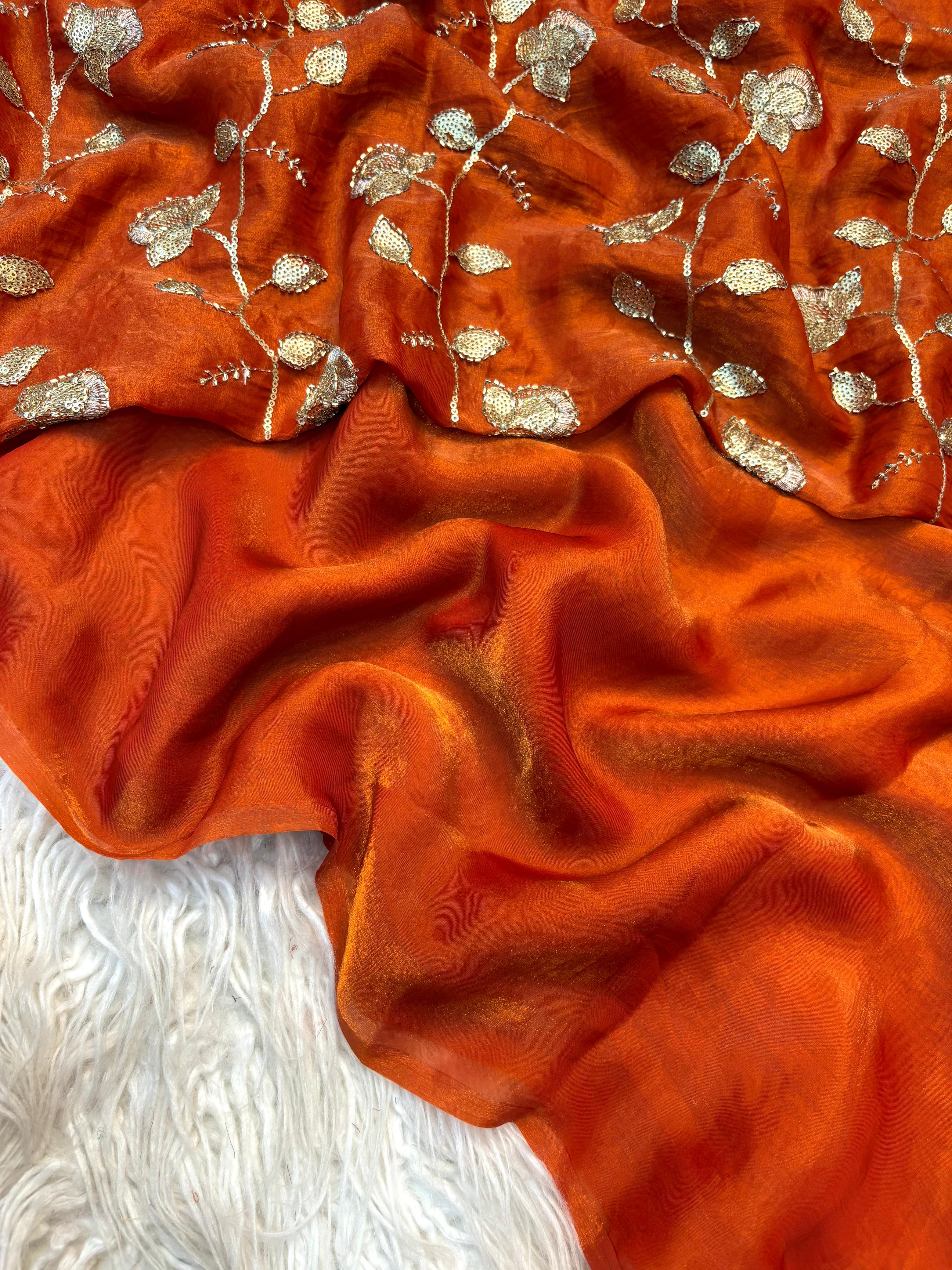 Space Silk party wear saree