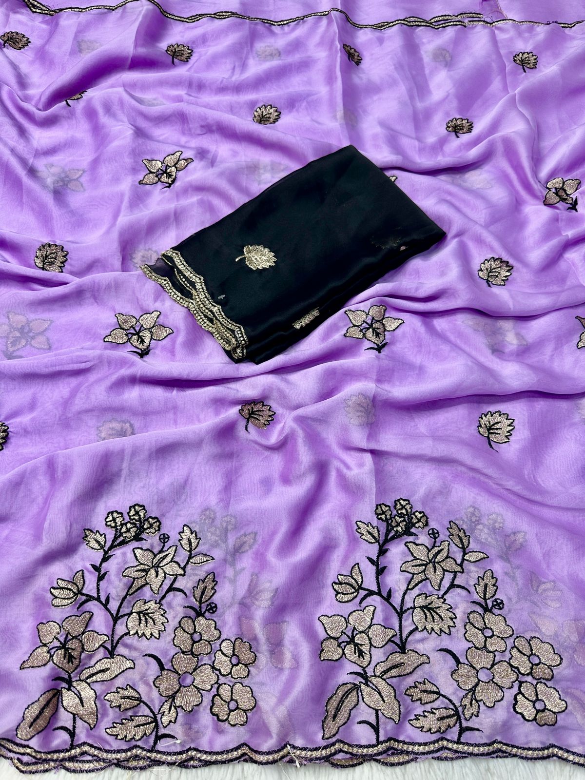 Rangoli silk heavy work saree