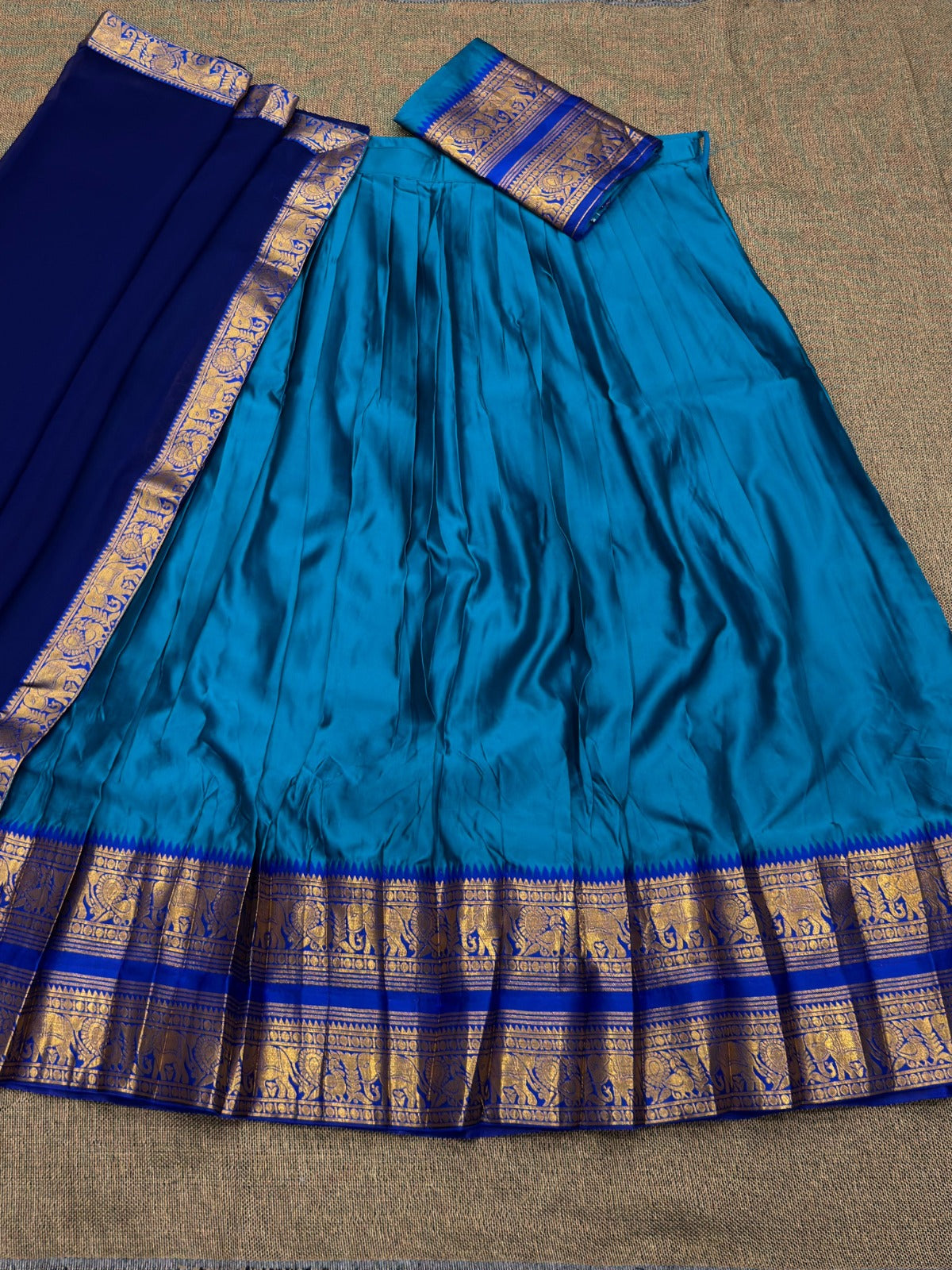 Chettinad style half sarees
