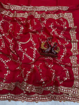 Space silk sequence work saree